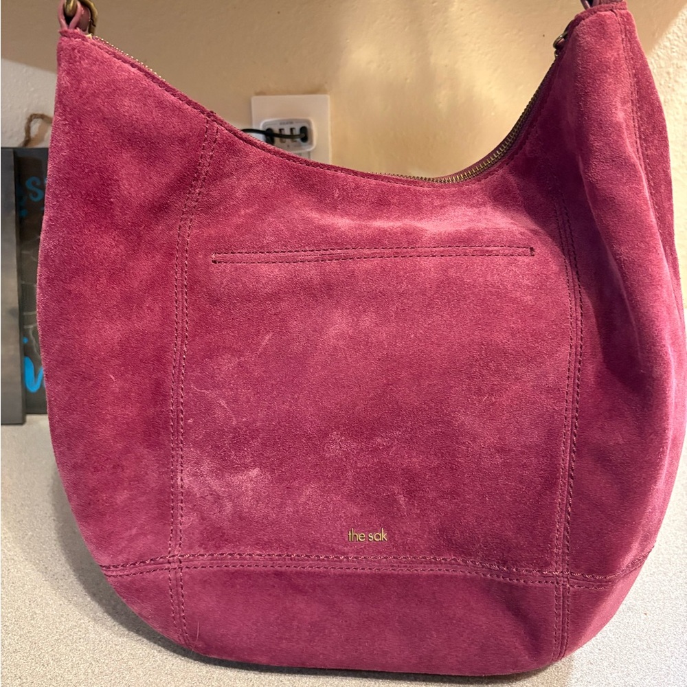 Purple Suede “The Sak” Shoulder Bag - Picture 3 of 8